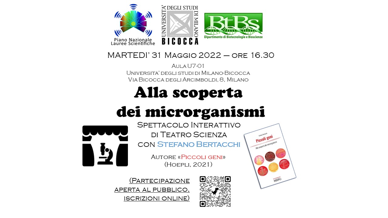 Locandina Teatro scienza Stefano Bertacchi. Locandina Teatro scienza Stefano Bertacchi.