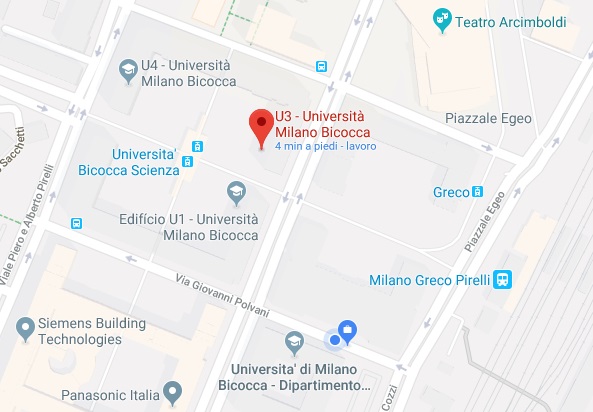 Mappa dipartimento biotecnologie e bioscienze